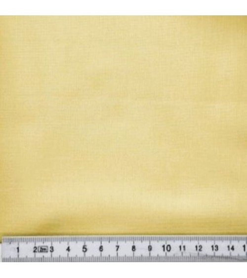 Tissu coton uni uni jaune blond